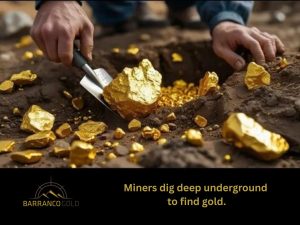 Rock Excavation in Gold Mining